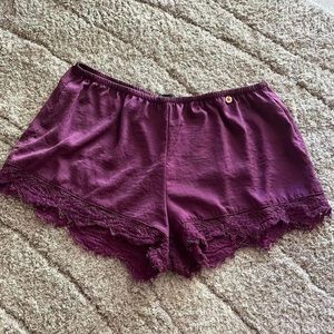 Midnight bakery dark purple/eggplant booty sleep shorts